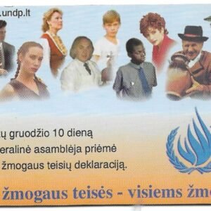 TARJETA TELEFONICA LITUANIA 100 UNIDADES PUBLICIDAD