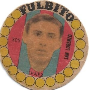 FIGURITA ARGENTINA FULBITO SAN LORENZO PAEZ N°305