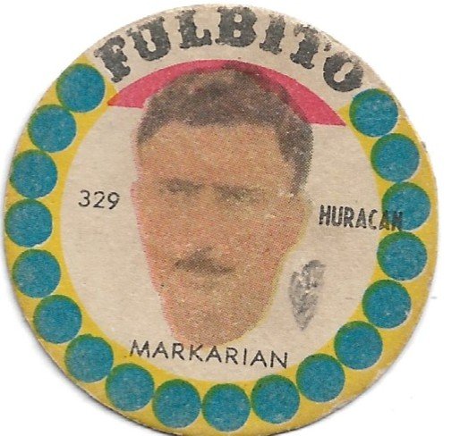 FIGURITA ARGENTINA FULBITO HURACAN MARKARIAN N°329
