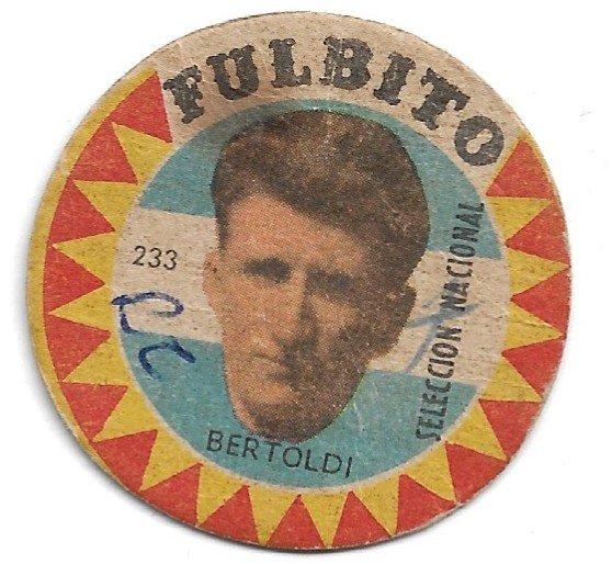 FIGURITA ARGENTINA FULBITO SELECCIÓN NACIONAL BERTOLDI N°233
