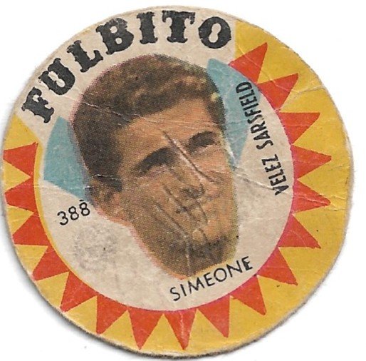 FIGURITA ARGENTINA FULBITO VELEZ SARSFIELD SIMEONE N°388