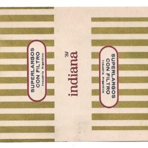 MARQUILLA DE CIGARRILLOS INDIANA 20 CIGARRILLOS INDUSTRIA ARGENTINA SOFT