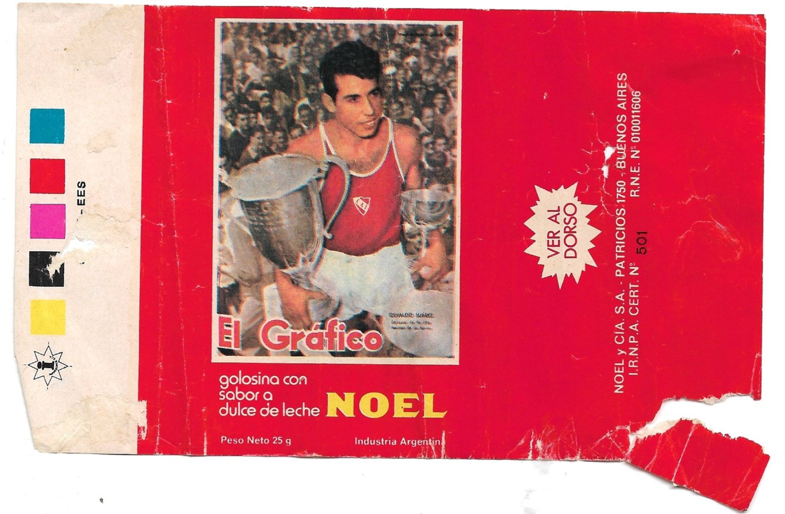 ENVOLTORIO DE FIGURITA ARGENTINA EL GRÁFICO OSVALDO SUAREZ