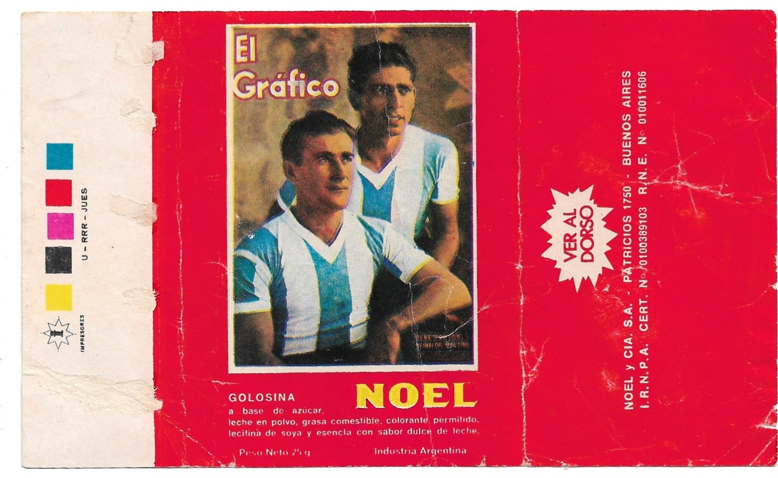FIGURITA ARGENTINA EL GRÁFICO RENE PONTONI Y REINALDO MARTINO