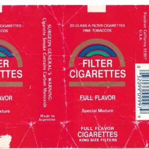 MARQUILLA DE CIGARRILLOS AMERICAN CLUB 20 CIGARRILLOS INDUSTRIA ARGENTINA SOFT