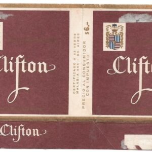 MARQUILLA FILTER CLIFTON 20 CIGARRILLOS INDUSTRIA ARGENTINA SOFT
