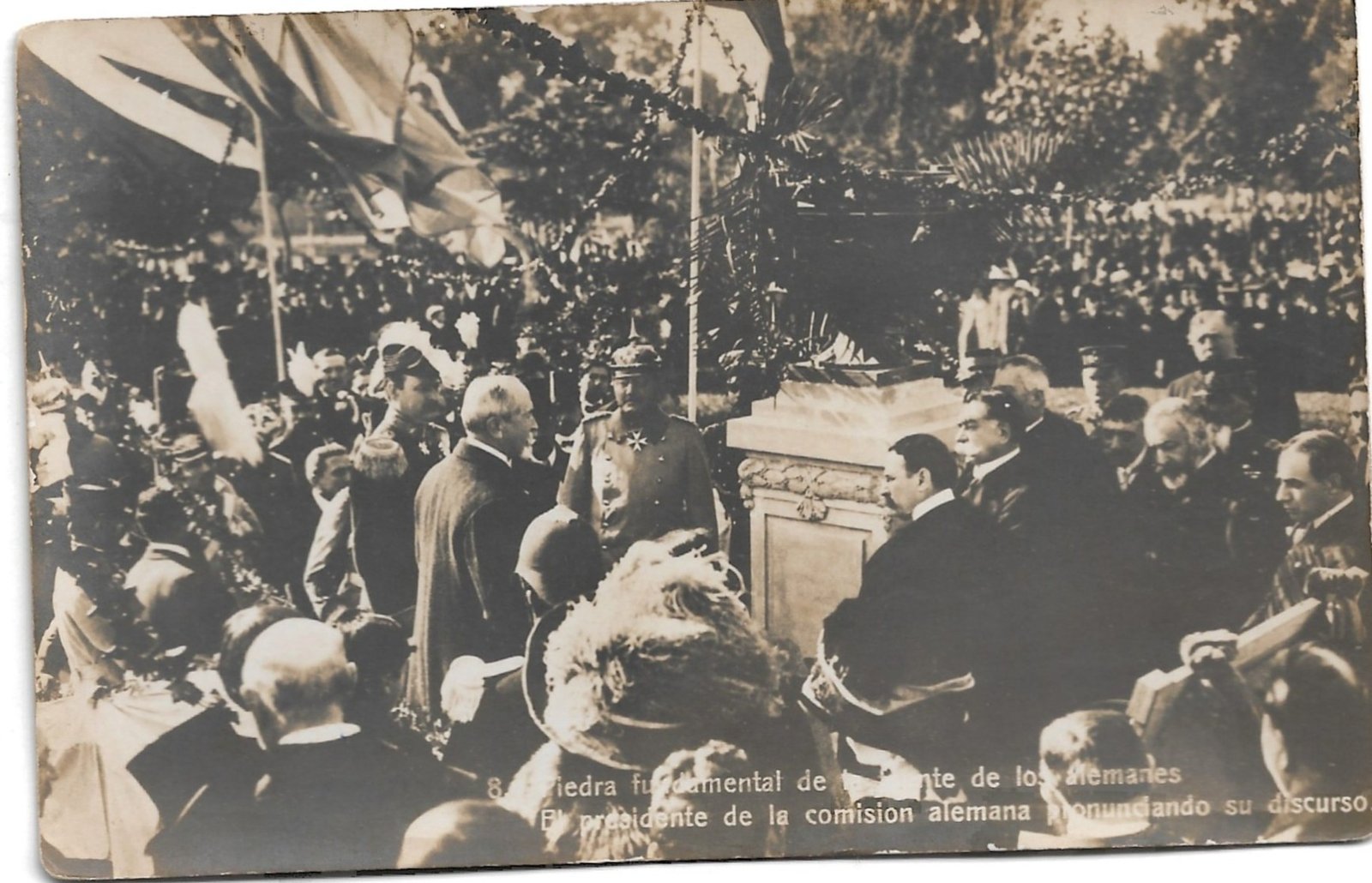 POSTAL 8. PIEDRA FUNDAMENTAL DE FUENTE DE LOS ALEMANES.