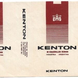 MARQUILLA DE CIGARRILLOS KENTON INDUSTRIA ARGENTINA SOFT