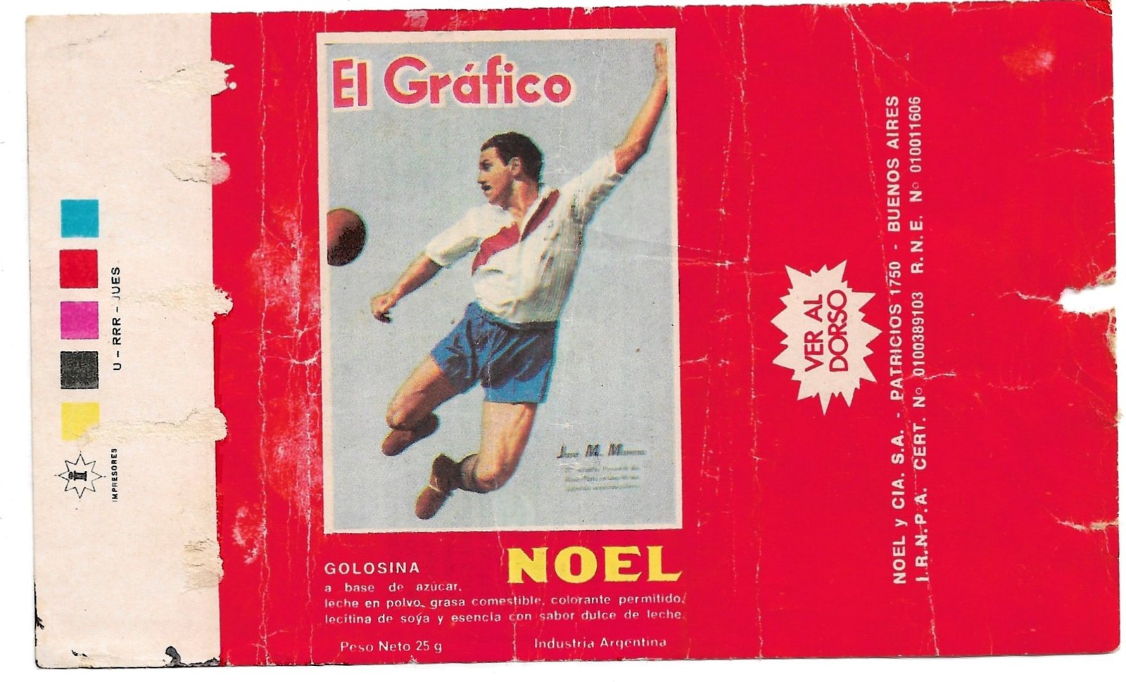 FIGURITA ARGENTINA EL GRÁFICO JOSE MANUEL MORENO