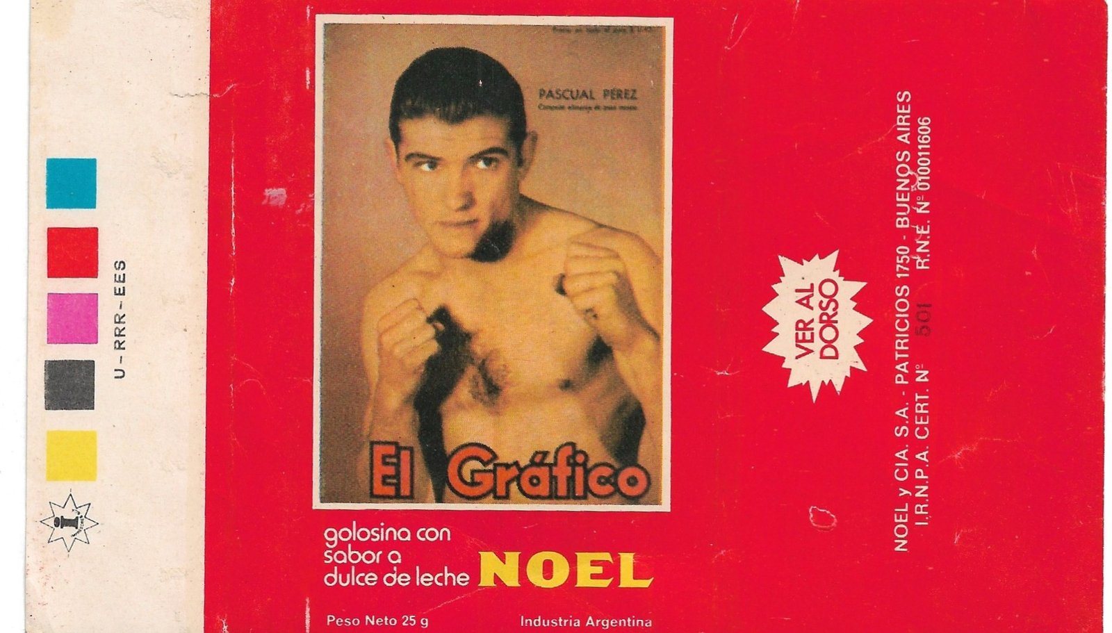 ENVOLTORIO DE FIGURITA ARGENTINA EL GRÁFICO PASCUAL PEREZ