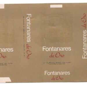 MARQUILLA FONTANARES 20 CIGARRILLOS INDUSTRIA ARGENTINA SOFT