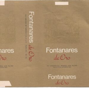 MARQUILLA FONTANARES 20 CIGARRILLOS INDUSTRIA ARGENTINA SOFT