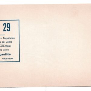 MARQUILLA F-29 20 CIGARRILLOS INDUSTRIA ARGENTINA SOFT