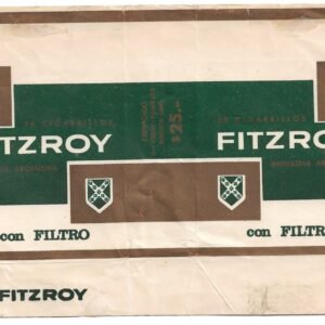 MARQUILLA DE CIGARRILLOS FITZROY 20 INDUSTRIA ARGENTINA SOFT