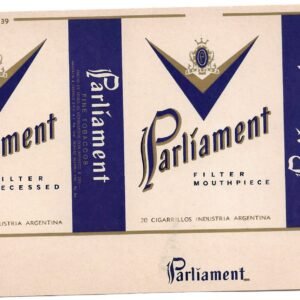 MARQUILLA DE CIGARRILLOS PARLÍAMENT 20 CIGARRILLOS INDUSTRIA ARGENTINA SOFT