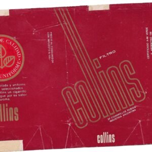 MARQUILLA DE CIGARRILLOS COLLINS 20 INDUSTRIA ARGENTINA SOFT