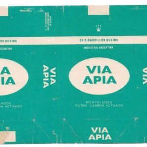 MARQUILLA VIA APIA 20 CIGARRILLOS INDUSTRIA ARGENTINA SOFT