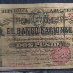 ARGENTINA BANCO GARANTIDO BCO NACIONAL 2 PESOS COL 106 C