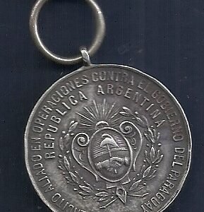 INSIGNIA PREMIO MILITAR GUERRA TRIPLE ALIANZA LA NACION AL EJERCITO ALIADO