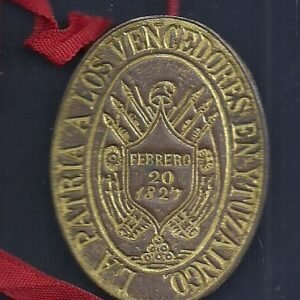 INSIGNIA PREMIO MILITAR VENCEDORES EN ITUZAINGO 1827 REPRODUCCION PRICIPIO SIGLO XX