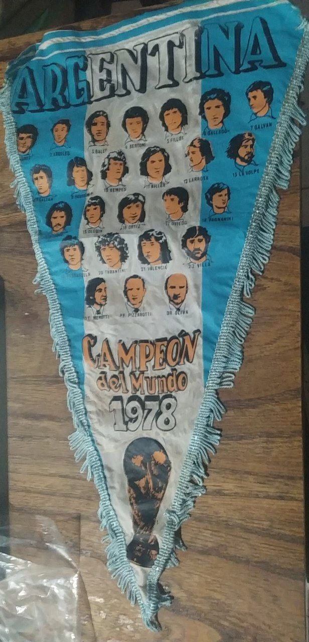 BANDERIN DE ARGENTINA CAMPEONA DEL MUNDO 1978