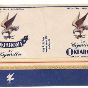 MARQUILLA OKLAHOMA 20 CIGARRILLOS INDUSTRIA ARGENTINA SOFT