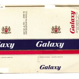 MARQUILLA GALAXY 20 CIGARRILLOS INDUSTRIA ARGENTINA SOFT