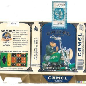 MARQUILLA CAMEL 20 CIGARRILLOS INDUSTRIA ARGENTINA SOFT