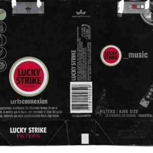 MARQUILLA LUCKY STRIKE 20 CIGARRILLOS INDUSTRIA ARGENTINA SOFT