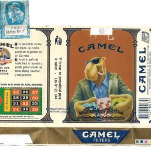 MARQUILLA CAMEL 20 CIGARRILLOS INDUSTRIA ARGENTINA SOFT