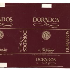 MARQUILLA DORADOS 20 CIGARRILLOS INDUSTRIA ARGENTINA