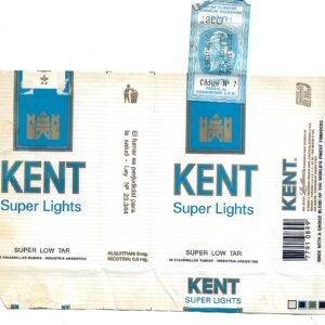 MARQUILLA KENT 20 CIGARRILLOS INDUSTRIA ARGENTINA SOFT