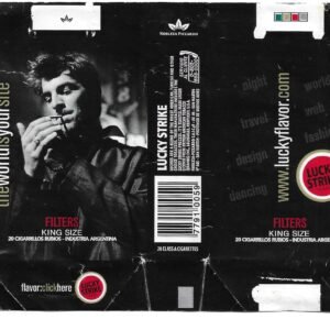 MARQUILLA THEWORLDISYOURSITE 20 CIGARRILLOS INDUSTRIA ARGENTINA SOFT