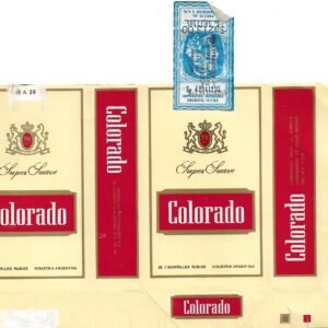 MARQUILLA COLORADO 20 CIGARRILLOS INDUSTRIA ARGENTINA SOFT