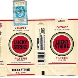 MARQUILLA LUCKY STRIKE 20 CIGARRILLOS INDUSTRIA ARGENTINA SOFT