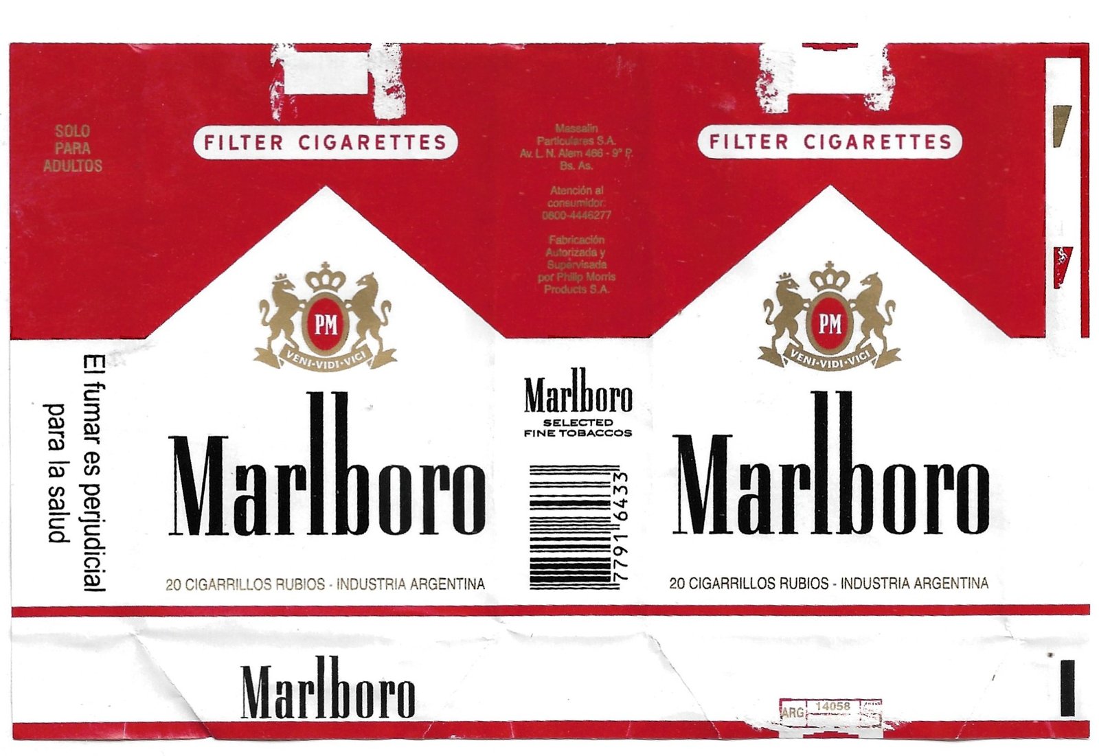 MARQUILLA MELBOUR 20 CIGARRILLOS INDUSTRIA ARGENTINA SOFT