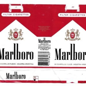 MARQUILLA MALBORO 20 CIGARRILLOS INDUSTRIA ARGENTINA SOFT