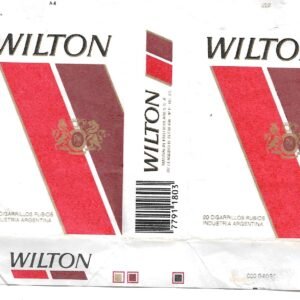 MARQUILLA WILTON 20 CIGARRILLOS INDUSTRIA ARGENTINA SOFT