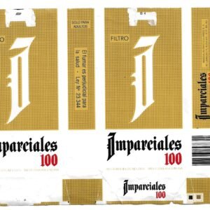 MARQUILLA IMPARCIALES 20 CIGARRILLOS INDUSTRIA ARGENTINA SOFT