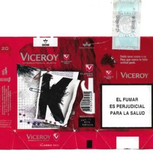 MARQUILLA VICEROY 20 CIGARRILLOS INDUSTRIA ARGENTINA SOFT
