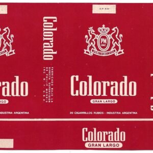 MARQUILLA COLORADO 20 CIGARRILLOS INDUSTRIA ARGENTINA SOFT
