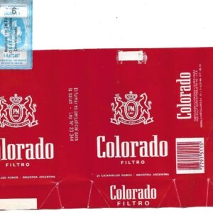 MARQUILLA COLORADO 20 CIGARRILLOS INDUSTRIA ARGENTINA SOFT