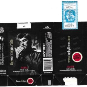 MARQUILLA THEWORLDISYOURSITE 20 CIGARRILLOS INDUSTRIA ARGENTINA SOFT