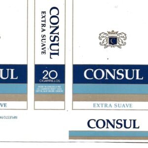 MARQUILLA CONSUL 20 CIGARRILLOS INDUSTRIA VENEZUELA SOFT