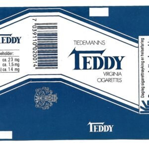 MARQUILLA TEDDY 20 CIGARRILLOS INDUSTRIA DE NORUEGA SOFT