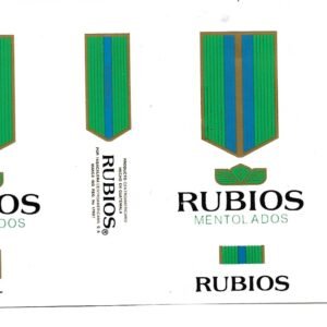 MARQUILLA RUBIOS 20 CIGARRILLOS INDUSTRIA DE GUATEMALA SOFT