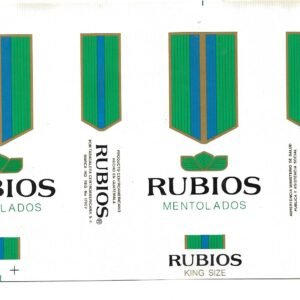 MARQUILLA RUBIOS 20 CIGARRILLOS INDUSTRIA DE GUATEMALA SOFT