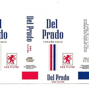 MARQUILLA DEL PRADO 20 CIGARRILLOS INDUSTRIA DE MEXICO SOFT