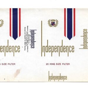 MARQUILLA INDEPENDENCE 20 CIGARRILLOS INDUSTRIA DE BELIZE SOFT
