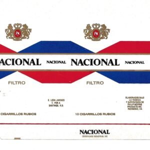 MARQUILLA NACIONAL 10 CIGARRILLOS INDUSTRIA DE REPÚBLICA DOMINICANA SOFT